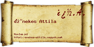 Énekes Attila névjegykártya